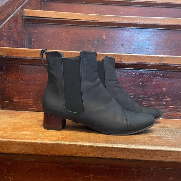 Coclico Black Italian Leather Boots, size 37, - Picture 2 of 6